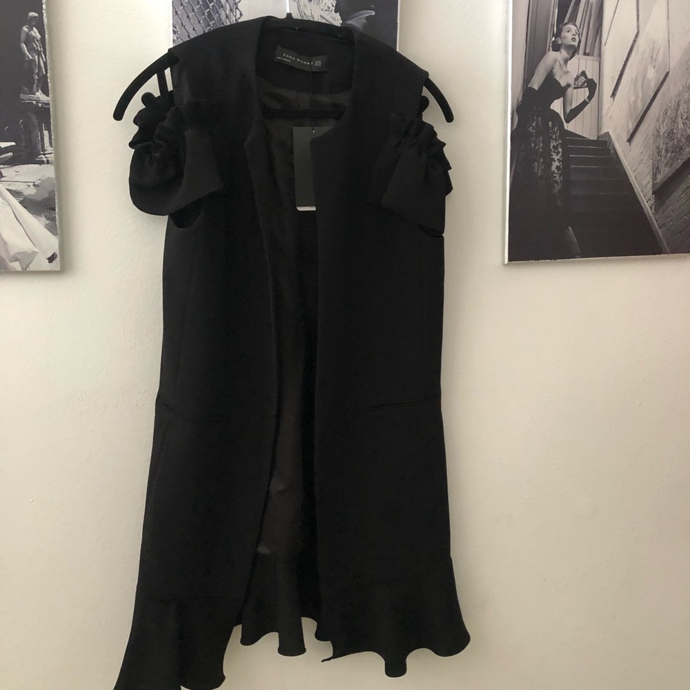 Zara frilled sleeves waistcoat - Picture 3 of 4
